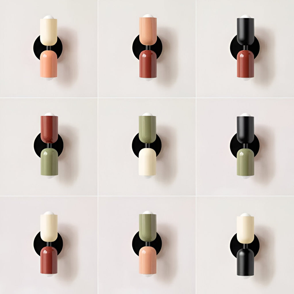 Vareon Wall Light | Modern Colourful Double Head Iron Design