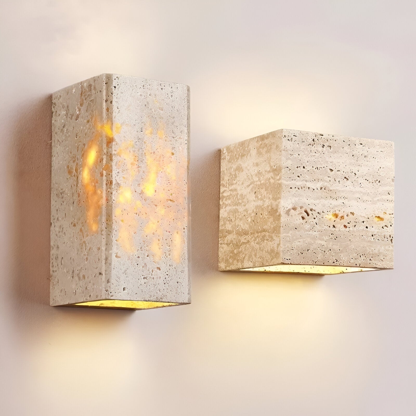 Tavo Outdoor Wall Light | Travertine Minimalist LED Lighting