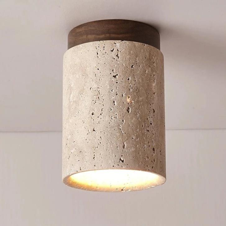 Vetra Ceiling Light | Travertine Modern Lighting
