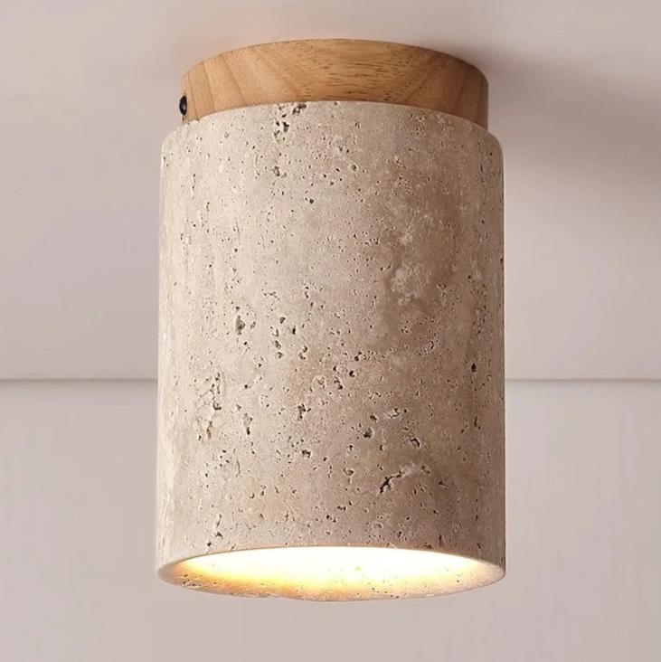Vetra Ceiling Light | Travertine Modern Lighting