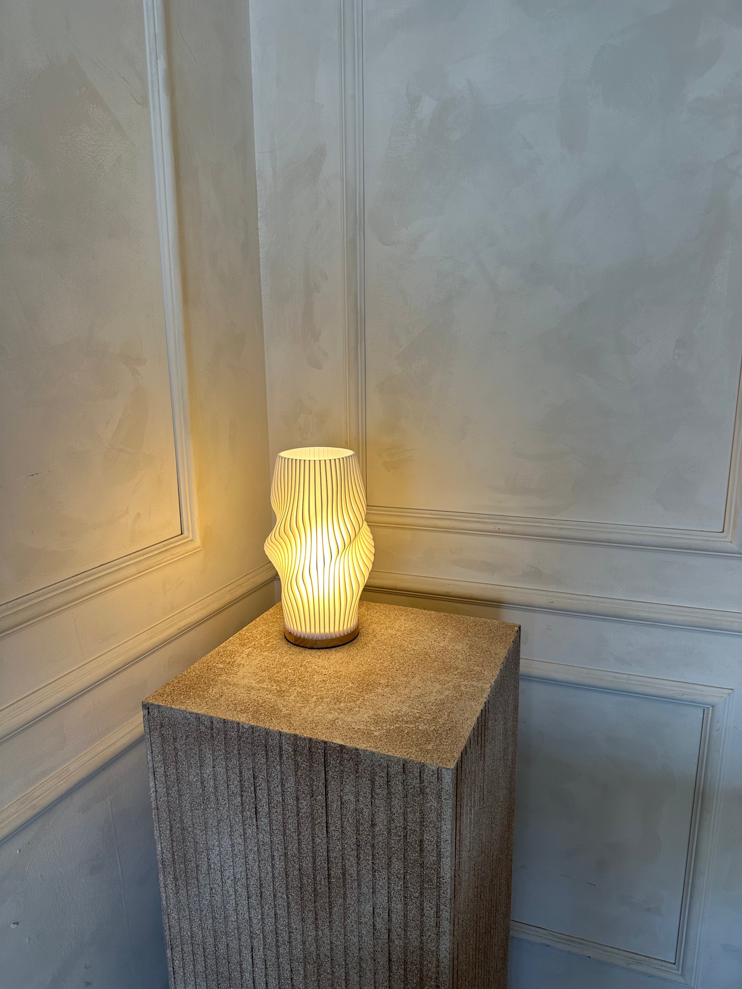 Solna Table Lamp | Pleated Wave Design for Soft Ambient Lighting
