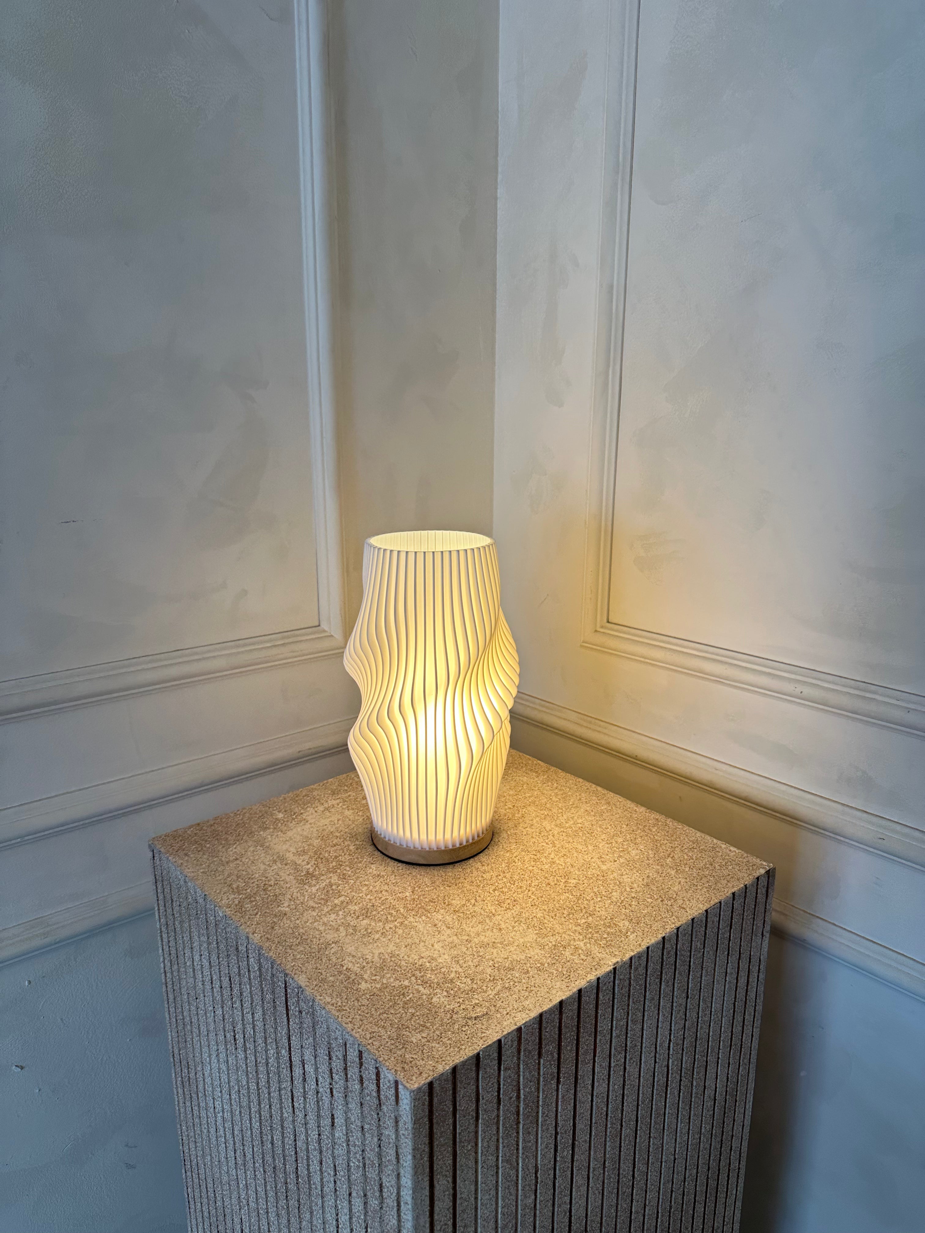 Solna Table Lamp | Pleated Wave Design for Soft Ambient Lighting