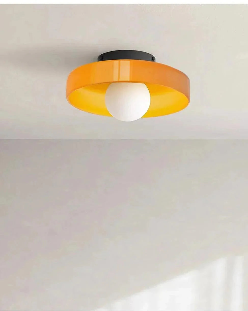 Ovin Wall & Ceiling Light | Nordic Glass Disc Lighting