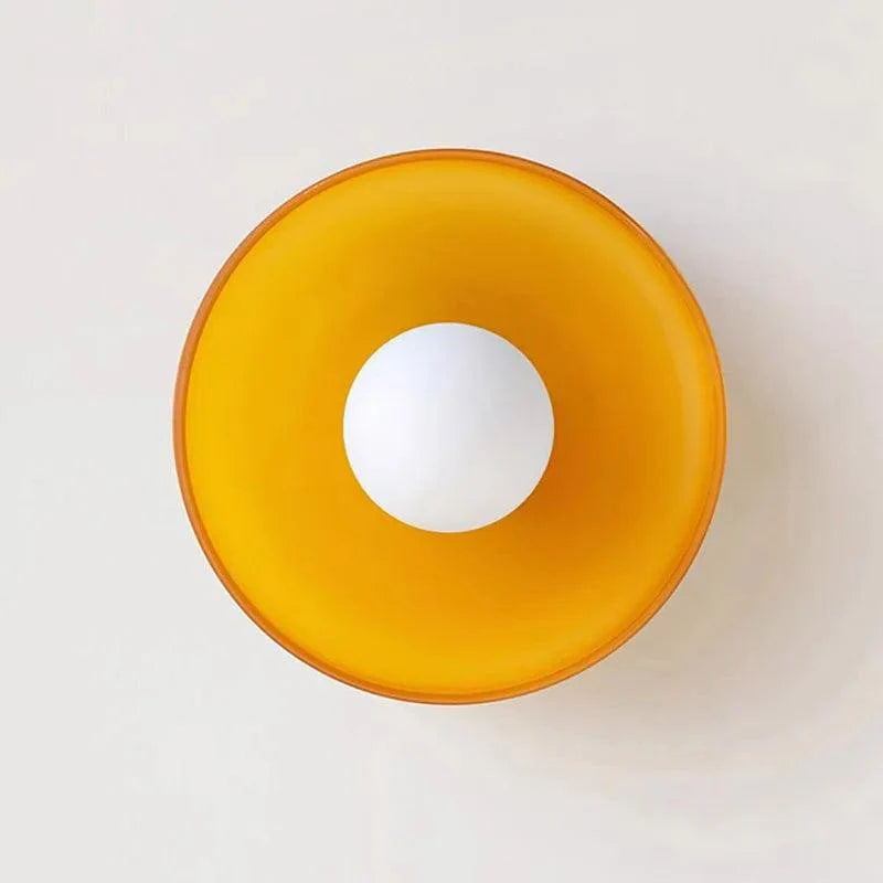 Ovin Wall & Ceiling Light | Nordic Glass Disc Lighting