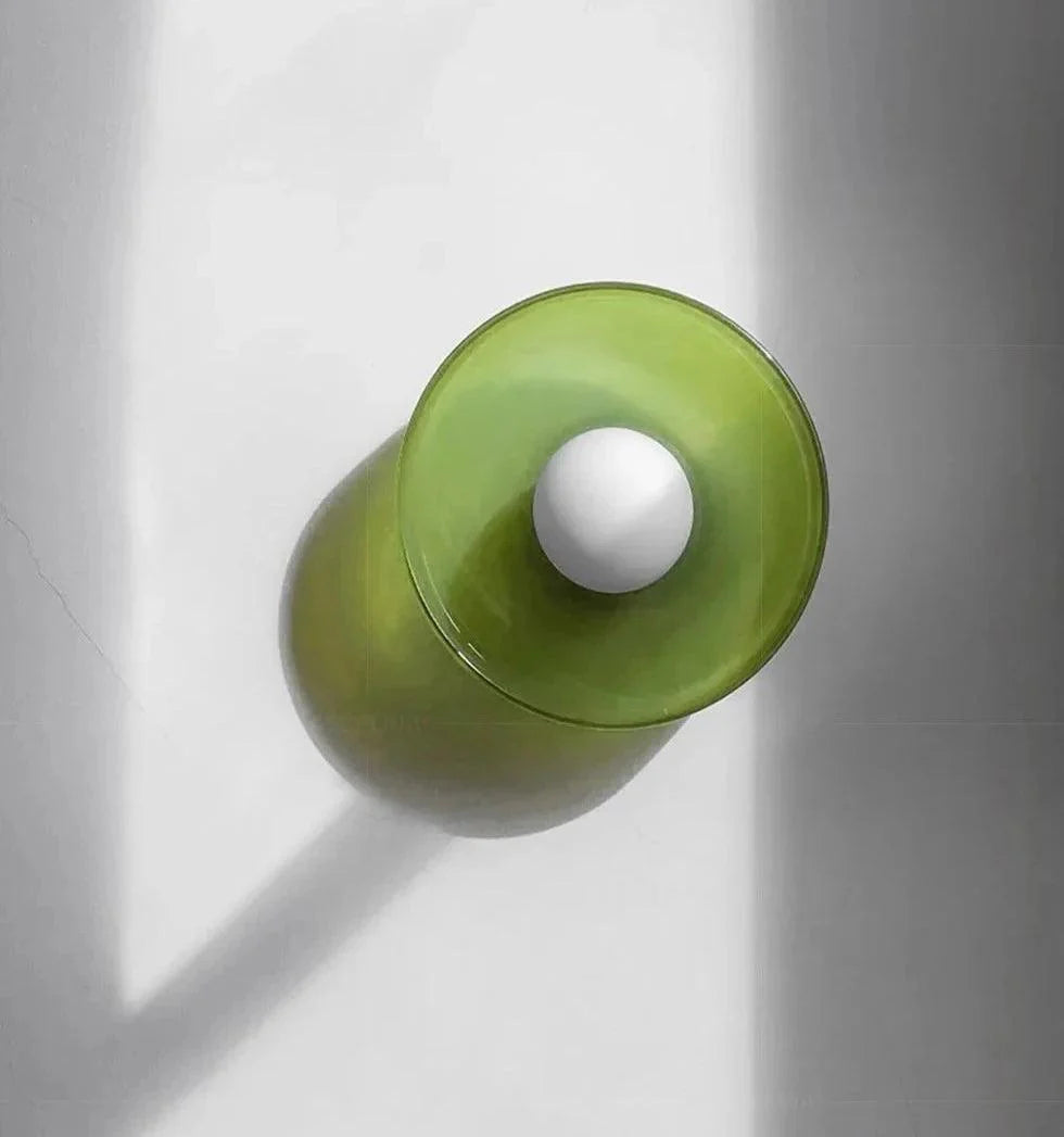 Ovin Wall & Ceiling Light | Nordic Glass Disc Lighting