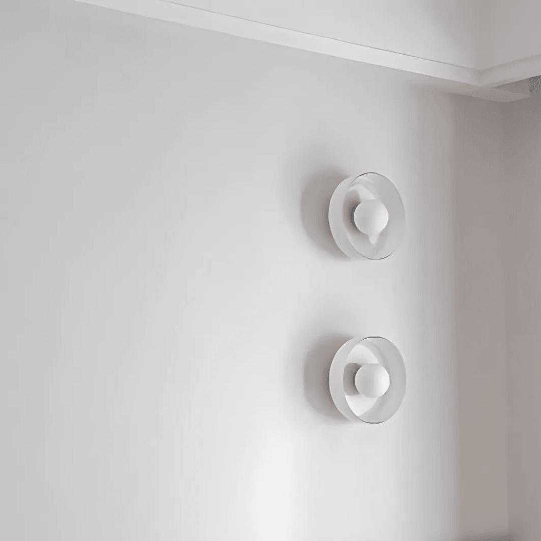 Ovin Wall & Ceiling Light | Nordic Glass Disc Lighting