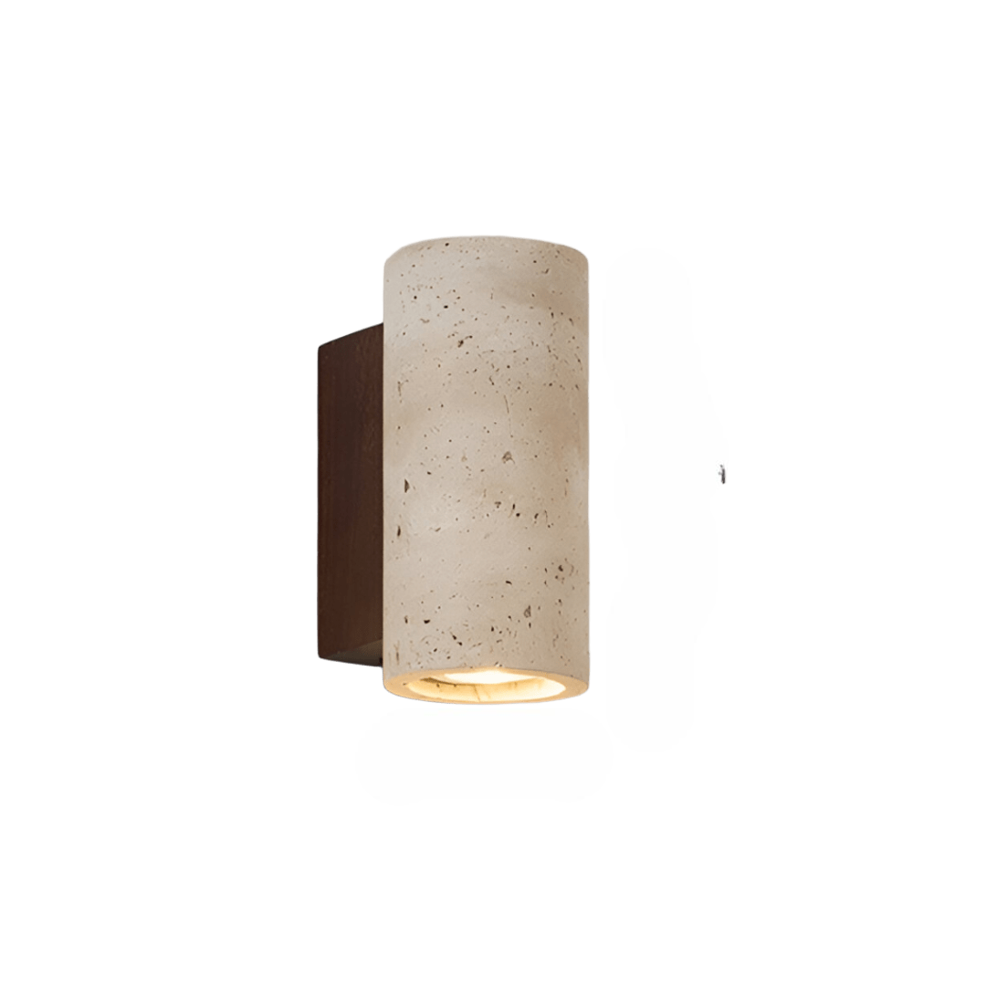 Kora Wall Light | Japandi Travertine Minimalist Lighting