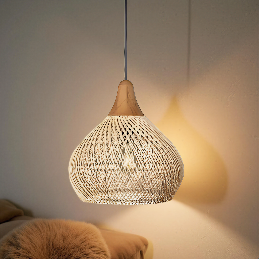 Rafi Pendant Light | Boho Rattan Ceiling Lighting