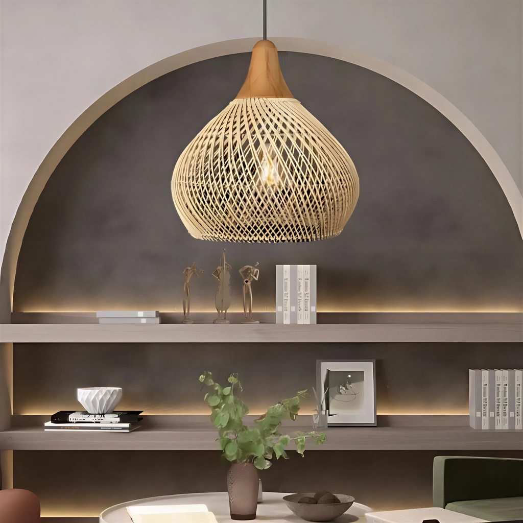 Rafi Pendant Light | Boho Rattan Ceiling Lighting